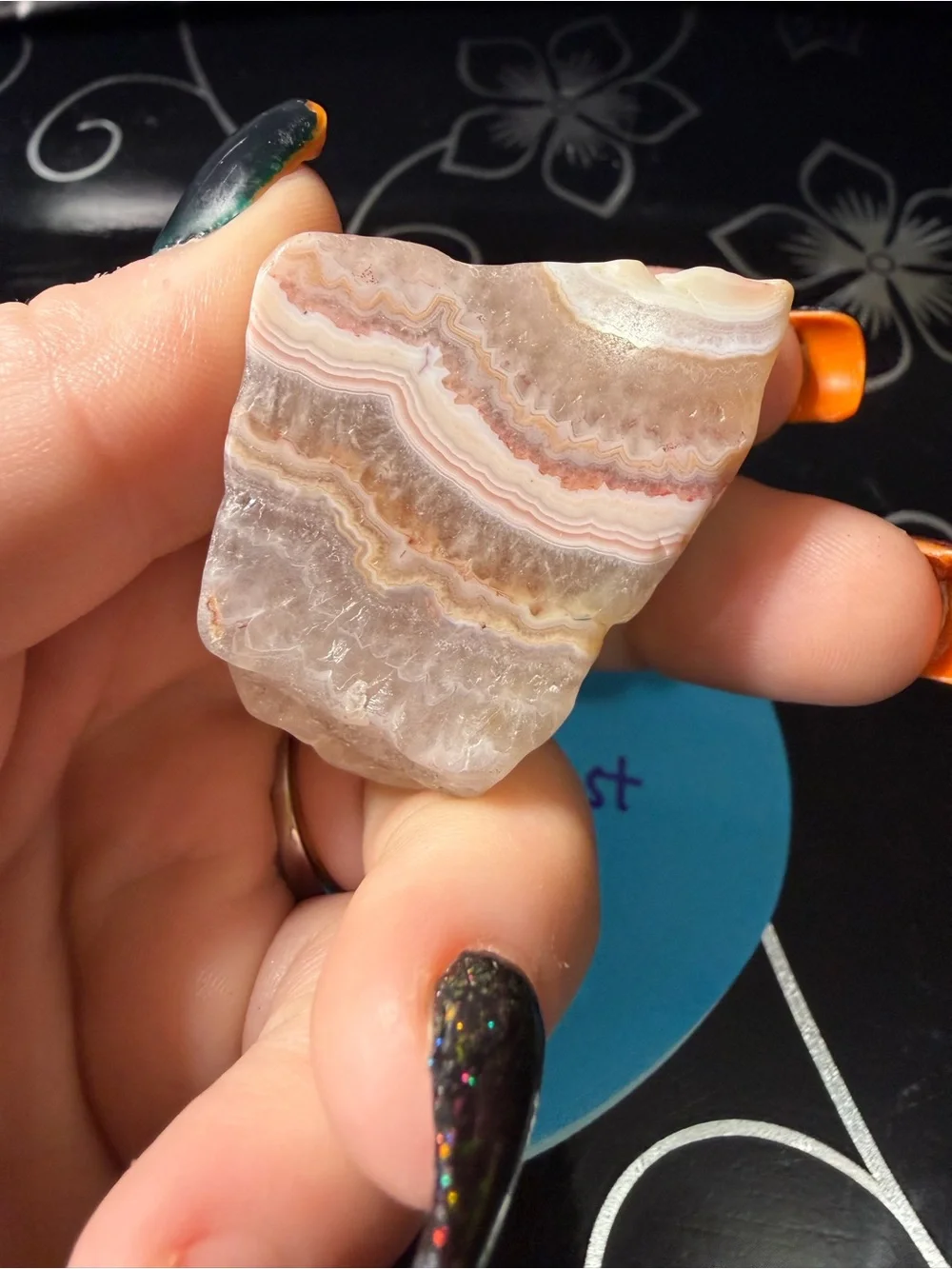 Pink amethyst agate RARE FIND NWT